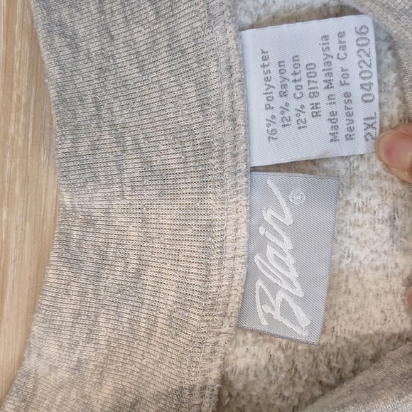 Blair Solid Color Sweater Button Front Closure 2XL - Picture 6 of 7